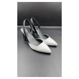 Alfani Step n Flex block heel slingback pumps.