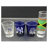 New York Yankees shot glasses