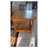 Wooden end table. 25x25x24"