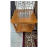 Wooden end table. 25x25x24"