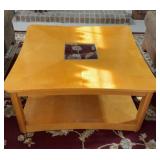 Wooden coffee table. 38x38x18'