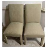 AptDeco style fully upholstered contemporary side