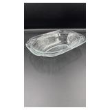 Indiana Glass "Recollection" 10" clear oval