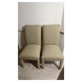 AptDeco style fully upholstered contemporary side