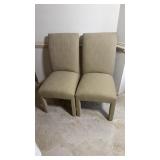 AptDeco style fully upholstered contemporary side