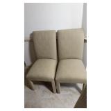 AptDeco style fully upholstered contemporary side