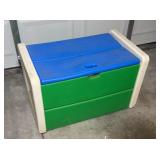 vintage Little Tikes toy box With tarps, tape