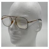 Vintage Luxottica ï¿½Jimï¿½ Eyeglasses Gold Metal