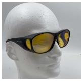 Solar Shield Fit-Over Sunglasses ï¿½ Yellow Tint.