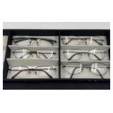 Assorted Metal Eyeglass Frames.