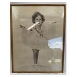 Framed Vintage Shirley Temple Portrait Print