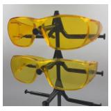 Yellow Wraparound Safety / Shooting Glasses