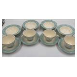 Homer Laughlin Cavalier footed cup, saucer, fruit