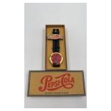 Vintage Pepsi-Cola Quartz Analog Wrist Watch w/