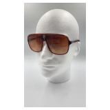 Trussardi style Vintage Flat-Top Aviator