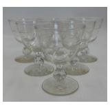 Vintage Clear Stemmed Dessert/Cocktail Glasses