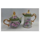 Lefton style China.  Heritage Rose style pattern
