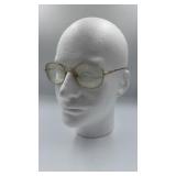 Vintage Cassini Gold-Tone Oval Eyeglass Frames