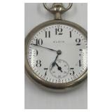 Vintage Elgin Open Face Pocket Watch