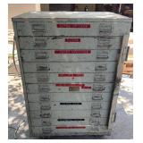 Vintage Cole Steel Industrial Wide-Drawer Tool