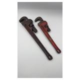 RIDGID Heavy Duty Pipe Wrenches  18" & 14"
