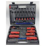 Multi-Piece Screwdriver & Bit Set in Molded