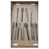 Spade/Paddle Bit Set  15 Sizes, 1/4" to