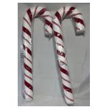 K&K Fabric Candy Canes  Set of 2, 37.5'