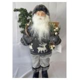 Lot: Giftcraft Woodland Santa Figure, 18".