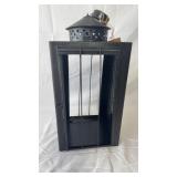 Park Designs Punched-Tin & Wood grain Candle