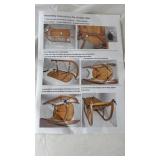 Wooden Sledge Table  New in Box