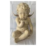 K&K Interiors Cherub Blowing a Kiss Statue  17'