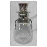 K&K Interiors Glass & Silver-Tone Metal Snowman