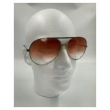 Vintage 1970s Gold-Tone Aviator Glasses with