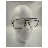 Vintage Luxottica 'Carlos' Men's Black Navigator