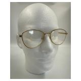Vintage Odeon Gold-Tone Oversized Cat Eye