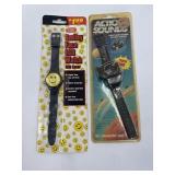 2 Vintage Novelty Watches  1980s Innovative Time