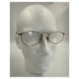 Vintage Perry Ellis Two-Tone Gold and Blue Oval