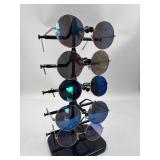Round Mirrored and Gradient SunglassesThis