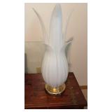 Mid-Century Murano-Style Opaline 'Tulip Frond'