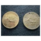 Pair of 18611961 'Dakota Territory Centennial'