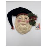 Clay Art Santa Face Wall Mask  Original TagA
