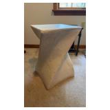 Modern Sculptural Twist Pedestal Side Table 
