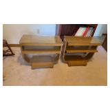 Pair of Art Deco-Style Waterfall End Tables with