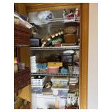 Crafting supplies. Contents of closet. Winning