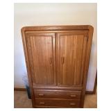 Oak Armoire / Wardrobe Cabinet  Double Door with