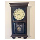 'ANSONIA' STYLE REGULATOR WALL CLOCK  WOOD CASE