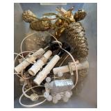 Christmas Decor Lot  Electric Candolier Lights,