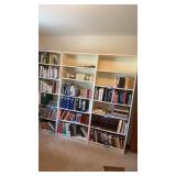 Set of 3 White Bookcases, 79"H x 32"W x 11"D