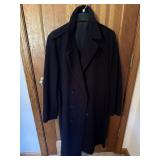 London Fog Wool Overcoat, Men's Large